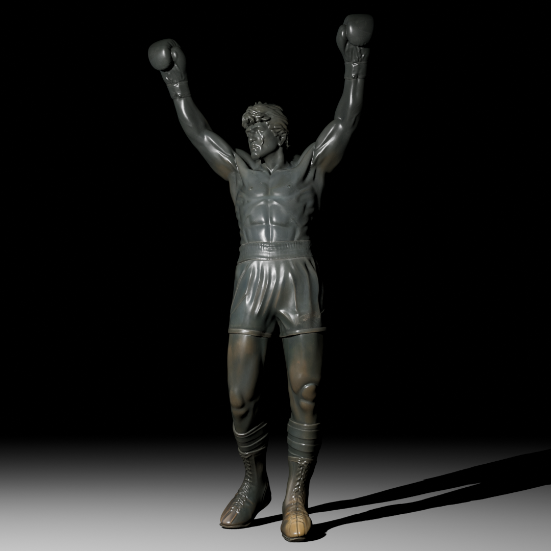 Rocky Statue